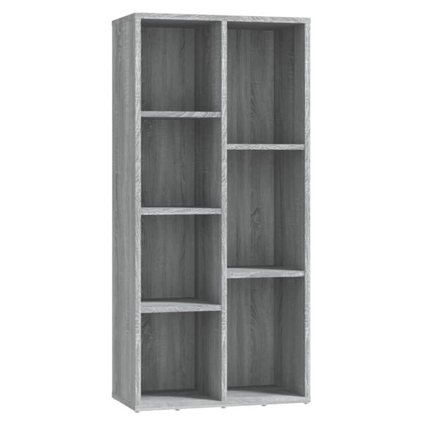 vidaXL B&uuml;cherschrank Grau Sonoma 50x25x106 cm