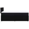 vidaXL Boxspringbett mit Matratze Schwarz 80x200 cm Stoff
