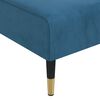 vidaXL Chaiselongue Blau Samt