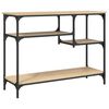 vidaXL Konsolentisch mit Ablagen Sonoma-Eiche 100x35x75 cm