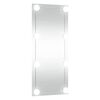 vidaXL Wandspiegel mit LED-Leuchten 50x100 cm Glas Rechteckig