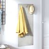 vidaXL Wandgarderobe 125x50 cm Hartglas Steinmauer-Optik