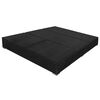 vidaXL Outdoor-Loungebett mit Sonnenschirm Poly Rattan Schwarz
