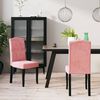 vidaXL Esszimmerst&uuml;hle 2 Stk. Rosa Samt