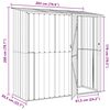vidaXL Gartenh&uuml;tten Braun 203 x 85,5 x 200 cm Metall