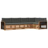 vidaXL Outdoor-Sofagarnitur 5 stk. Natur und Anthrazit