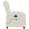 vidaXL Massagesessel Creme Samt