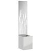vidaXL Garten Sichtschutz-Leinwand Silber 32 x 150 cm Verzinkter Stahl