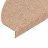 vidaXL Stufenmatten Selbstklebend 30 Stk. Beige 65x22,5x3,5 cm