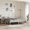 vidaXL Kopfteil Metall Wei&szlig; 193 cm