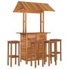vidaXL 5-tlg. Gartenbar-Set Massivholz Akazie