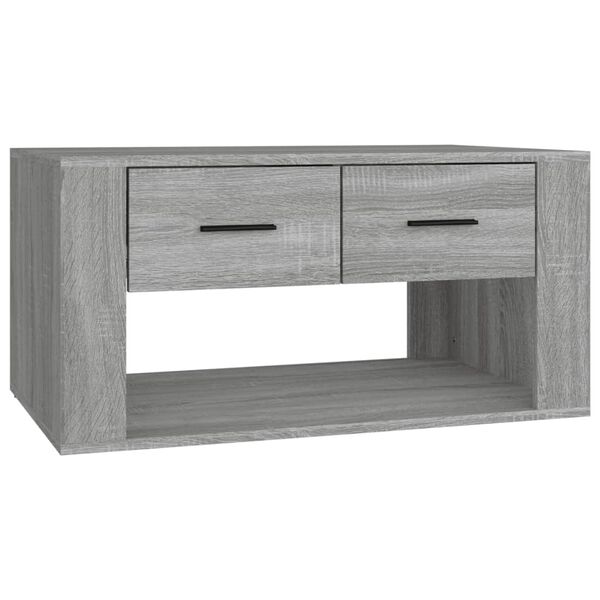 vidaXL Couchtisch Grau Sonoma 80x50x40 cm Holzwerkstoff