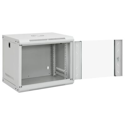 vidaXL 9U Wand-Netzwerkschrank 19" IP20 53x40x45 cm