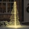 vidaXL Weihnachtsbaum mit 240 LEDs Warmes Weiß 180 cm Acryl