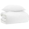 vidaXL Bettw&auml;sche-Set Wei&szlig; 155 x 200 cm Baumwolle, Bambus, Polyester