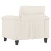 vidaXL Sessel Creme 60 cm Kunstleder