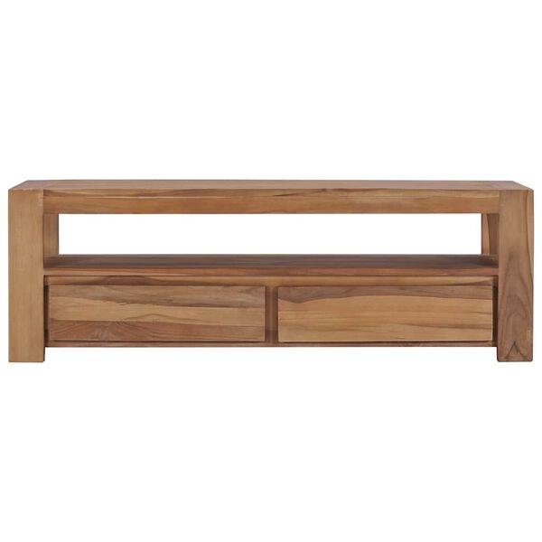 vidaXL TV-Schrank 120 x 30 x 40 cm Massivholz Teak
