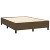 vidaXL Boxspringbettgestell Dunkelbraun 140x190 cm Stoff