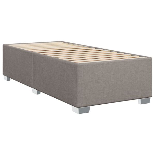 vidaXL Bettgestell ohne Matratze Taupe 80x200 cm Stoff