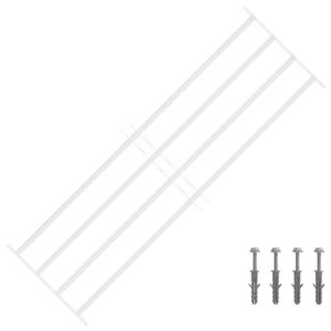 vidaXL Sicherheitsgitter f&uuml;r Fenster mit 4 Querstangen 93-174 cm