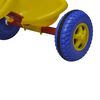 Kinder Babydreirad Kinderdreirad Schiebestange Rot-Blau-Gelb