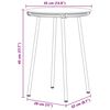 vidaXL Garten Essgruppe 3 pcs Schwarz und Anthrazit Poly-Rattan