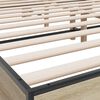 vidaXL Bettgestell Sonoma-Eiche 180x200 cm Holzwerkstoff und Metall