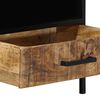 vidaXL Couchtisch Braun 90 x 50 x 40 cm Massives Mango Holz und Metall