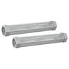 vidaxl R&auml;ucherrohr 2 pcs 5 x 5 x 30 cm Edelstahl 304 Silber