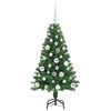 vidaXL K&uuml;nstlicher Weihnachtsbaum mit 150 LEDs mit St&auml;nder Gr&uuml;n 120 cm