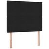 vidaXL Aufbewahrungsbett mit Matratze Schwarz 120 x 190 cm Samt