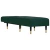 vidaXL Chaiselongue Dunkelgr&uuml;n Samt