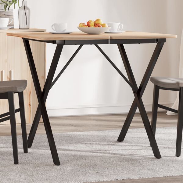 vidaXL Esstisch-Gestell in X-Form 60x60x73 cm Stahl