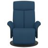 vidaXL Relaxsessel mit Fu&szlig;teil Blau Stoff
