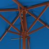 vidaXL Sonnenschirm mit Holzmast Blau 150x200 cm