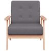vidaXL Sessel Dunkelgrau Stoff