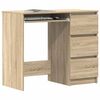 vidaXL Schreibtisch Sonoma-Eiche 90x45x76 cm Holzwerkstoff