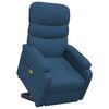 vidaXL Massagesessel mit Aufstehhilfe Blau Stoff