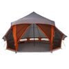 vidaXL Familien-Tipi-Zelt mit Dach Grau und Orange 508 x 470 x 300 cm