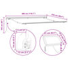 vidaXL Markise Manuell Einziehbar mit LED 300x250 cm Orange & Braun