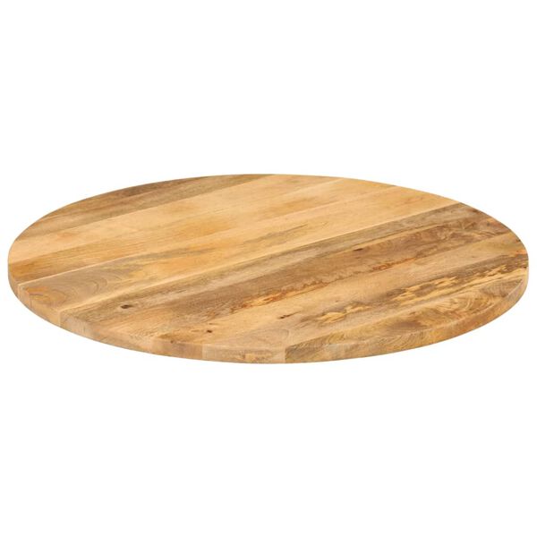 vidaXL Tischplatte &Oslash; 70x3,8 cm Rund Massivholz Mango