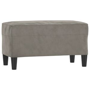 vidaXL Sitzbank Hellgrau 70x35x41 cm Samt