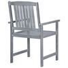 vidaXL Gartenst&uuml;hle 2 Stk. Grau Massivholz Akazie