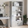 vidaXL B&uuml;cherregal Grau Sonoma 100x36x189 cm Holzwerkstoff