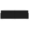 vidaXL Bettrahmen mit Matratze Schwarz 200 x 200 cm Stoff