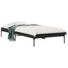 vidaXL Bettgestell Schwarz 90x200 cm Holzwerkstoff und Metall