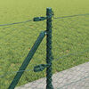 vidaXL Zaunpfosten Gr&uuml;n 25 x 0,6 m (36 mm Maschen) Stahl und PVC