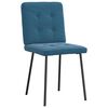 vidaXL Esszimmerst&uuml;hle 4 Stk. Blau Samt