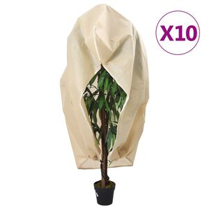 vidaXL Wintervlies mit Rei&szlig;verschluss 10 Stk. 70 g/m&sup2; 3,93x3 m