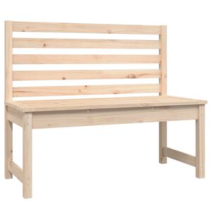 vidaXL Gartenbank 109 cm Massivholz Kiefer